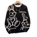 Trendy Brand Cartoon Sweater Autumn And Winter, New Fashion Tops For Couples, Stylish Towel Embroidery, Casual Loose_ecoleips.com