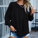 2023 Autumn/Winter New Cross-Border European And American Pullover Women's Clothing . Elegant Long-Sleeve Lace_ecoleips.com