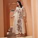Muslim Dress Women Exquisite Mesh Embroidered Muslim Abaya – Elegant Patchwork Robe With Modest & Ethnic Charm_ecoleips.com