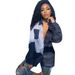 Women's Plaid Patchwork Top Casual Loose Irregular Shirt European American Style Blouse For Women_ecoleips.com