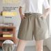 Loose Fitting Linen Cotton Plus Size Women's Casual Shorts Summer Style Student Sports Wide Leg Pants_ecoleips.com
