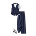 Women's Clothing Cool And Sassy Outfit Unique And Beautiful Suit Temperament Fashion Suit_ecoleips.com