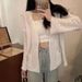 Lightweight Summer And Spring New Korean Style Loose Fashion Lazy-Look Blazer With Openwork Sun Protection Knit Cardigan For Women_ecoleips.com
