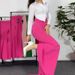 High Waisted Slim Fit Elastic Flared Pants For Women Spring/Summer Casual Versatile Fashion Trousers American Style_ecoleips.com