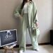 New Long Sleeved Large Size Suits For Women Loose Solid Color Two Piece Suits For Women_ecoleips.com