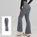 High-Waisted Flare Yoga Pants Women's Butt-Lifting Stretchy Workout Leggings Pilates Dance Naked Sensation Fabric_ecoleips.com