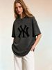 Retro Washed Cotton Oversized T-Shirt, Unisex Casual Urban Tee For Trendy Daily Styling_ecoleips.com