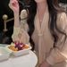 Autumn New French Light Mature Style Queen Professional Temperament Long Sleeved Shirt+High Waisted Split Skirt Set For_ecoleips.com