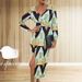 Women's Luxury Elegant V‑Neck Long Sleeve Maxi Dress High Slit Formal Evening Wedding Guest Dresses_ecoleips.com