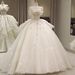 off the Shoulder Petite Wedding Dress European Style Train Luxurious French Style Main New 2025 Brides Party Wear_ecoleips.com