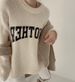 Women's Clothing chic stylish printed letters casual knitted sweater loose candy color versatile thick warm women_ecoleips.com