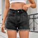 Women's Clothing Washed Hot Girl Raw Edge Denim Shorts Hot Pants Trend_ecoleips.com