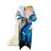A Niche High-end With Women's Design Sense, Tied Waist, Bat Sleeves, Pleated Printing, Irregular Dress Skirt_ecoleips.com