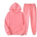 Men's & Women's Solid Color Hoodie Sweatshirt & Jogger Pants Set - Cozy Fleece Pullover With Ribbed Hem, Streetwear Casual Outfit, Unisex Loungewear_ecoleips.com