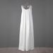 "Elegant Backless Floral Embellished Dress - Strapless, White, A-Line, Long Length, Perfect For Parties & Casual Wear (S-XL)"_ecoleips.com