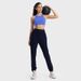 New Spring/Autumn Vertical Ribbed 2.0 High Neck Anti Exposure Sports Bra, High Strength Shock Absorption Fitness Yoga Bra_ecoleips.com