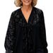 Elegant V-Neck Long Sleeve Blouse With Sequin Embellishments – Stylish Layering Piece For Women_ecoleips.com