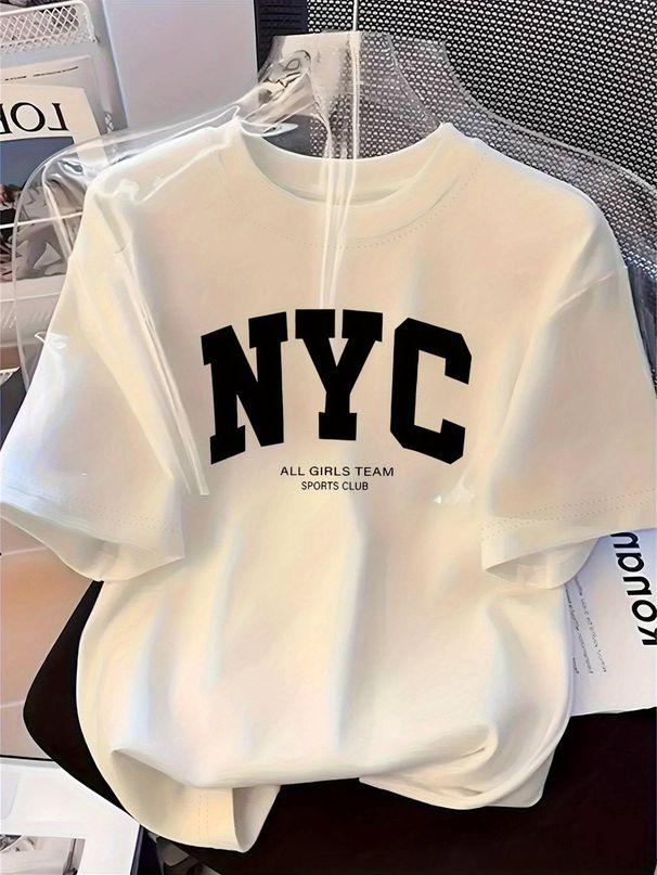 Printed T-shirts, Short-sleeved Round Neck Casual Tops, Spring And Summer Women's Clothing_ecoleips.com