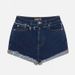 Hand-Painted Cross Floral Denim Shorts High Waist Vintage Distressed Cotton Hot Pants For Women Streetwear Fashion_ecoleips.com