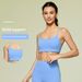 New Style Hollowed Out Cross Back Sports Bra With Thin Straps And Square Neck, Sexy Yoga Bra Available For Dropshipping._ecoleips.com