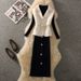 Women's Clothing Mature Suit Female Temperament Lady Suit Collar Vest Sweater Hip Skirt Three Piece Suit_ecoleips.com