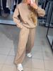 Women's Clothing Autumn And Winter Hot Selling Women's Casual Round Neck Long Sleeve Full Body Hot Diamond Drawstring Foot Two Piece Suit_ecoleips.com