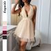 DiYun European And American Halter Neck Waist-Cinching Princess Dress Women's Clothing 2025 Autumn/Winter_ecoleips.com