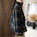 Plus-size Clothing, New European And American Winter Coat, Fashionable Korean Style, Slimming Retro Plaid Patchwork_ecoleips.com