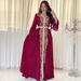 Women's Clothing Gurban Arab Dubai Embroidery Applique Dress Muslim Party Dinner Robe_ecoleips.com
