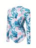 Aria Basics Zippered One-piece Competiti, Foreign Trade Short-sleeve Surfing Women's Diving Suit, Mid-sleeve_ecoleips.com