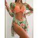 Women's Bikini Set - Trendy 3-Piece Swimwear With Cover-Up For Beach & Pool | Stylish & Comfortable_ecoleips.com