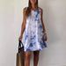 2024 Summer Foreign Trade Independent Station Women's Fashion New Cross-Border Tie-Dye Sleeveless Simple Vacation_ecoleips.com