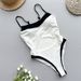 2024 Women's One-Piece Swimsuit European And American New Style Sexy Patchwork Swimwear Wholesale Bikini_ecoleips.com
