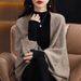 Women's Versatile Knit Shawl Scarf Wrap - Oversized Open Front Cardigan Cape In Solid Colors For Fall & Winter_ecoleips.com