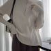 High Neck Long Sleeve Knitted Base Autumn Winter 2024 New Loose Lazy Zipper Sweater Top_ecoleips.com