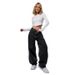 Women's Relaxed Wide-Leg Jeans | Mid-Rise Zip-Fly | Soft Washed Gray Denim | Office & Casual Wear_ecoleips.com