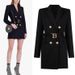 Women's Clothing Spring Autumn Women's Plaid Korean Style Belted Long Sleeve Slim Fit Elegant Commuter Suit Dress Fashionable_ecoleips.com