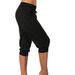Women's Summer Cropped Pants Loose Fit Beaded Slimming Mid-Length Sporty Casual Style Fashion Export Capris_ecoleips.com
