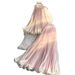 Chic Sleeveless Halter Neck Dress for Women Luxurious Vacation Style with Chiffon Pleated Maxi Skirt Summer Fashion Regular Size_ecoleips.com