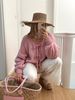 K New Round Neck Long Sleeve Top With Belt Cardigan For Women_ecoleips.com