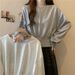 European American Style Short, Slim-fit, Long-sleeved Sweatshirt For Women, Spring And Autumn Thin, Loose, Hoodless,_ecoleips.com