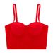 Women's Clothing Large Size Camisole Without Underwear Hot Girl Tops Women Short Style Exposed Navel Sexy Fishbone Tube Top Solid Color_ecoleips.com