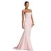 Women's Elegant Long Dress Solid Color Sleeveless Strapless Lace Up Backless Design Summer_ecoleips.com