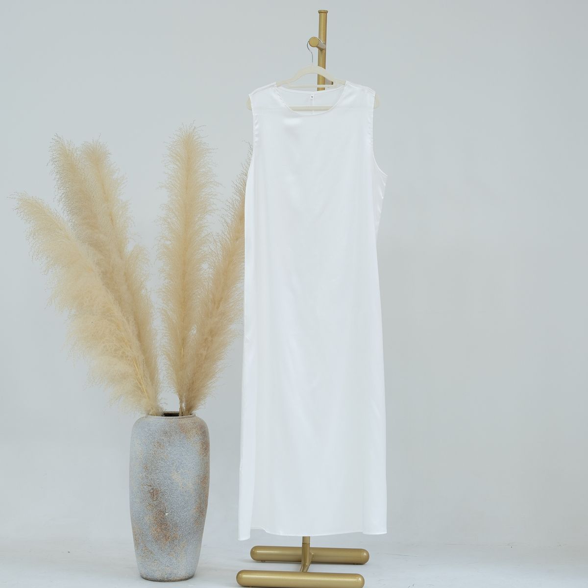 Modest Abaya Dress Elegant Dubai Abaya With Detachable Slip Dress - Modest Turkish Long Sleeve Robe In Breathable Polyester_ecoleips.com