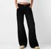 Women's Clothing Loose Wide Leg Jeans For Women Solid Color Casual All Match Denim Trousers_ecoleips.com