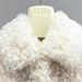 Women's Faux Shearling Jacket – Winter Short Puffer Coat With Fur Collar (White/Mauve, S/M/L)_ecoleips.com