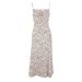 WG215 European And American Cross-Border Spring Summer Hot New Small Floral Strap Waist Tie Split Dress_ecoleips.com