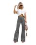 Aria Basics 2025 Fall/Winter New Solid Color Corduroy Elegant Women's Long Pants, Slightly Flared, European And American_ecoleips.com