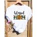 Cross-border Supply Of New Producs: European And American Syle Hear-prined Loose-fiing Shor-sleeve Women's_ecoleips.com