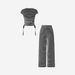 Women's Clothing High-Waisted Striped Casual Pants For Women Summer Fashion Loose Wide-Leg Style Set For Formal & Casual For Women_ecoleips.com